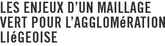 Les enjeux d'un Maillage Vert pour l'agglomération liégeoise